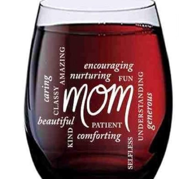 Stemless Wine Glass with Mom Design-Custom - Picture 6 of 6
